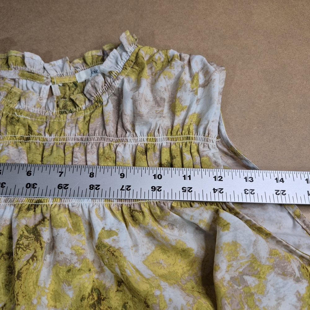 Joie Yellow and Cream Patterned Dress - Picture 5 of 7